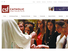 Tablet Screenshot of catholic-sf.org